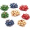 Bright Creations Kraft Bows for Gift Wrapping (Blue, Green, Red, Gold, 120-Pack)